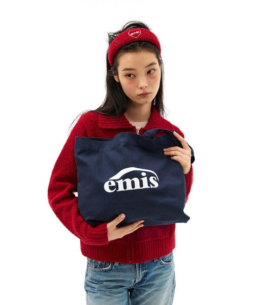 EMIS(イミス)の「LOGO OXFORD SHOULDER BAG(ショルダーバッグ・レディース・ブラウン/バーガンディー/ネイビー・FREE)」の5枚目の写真