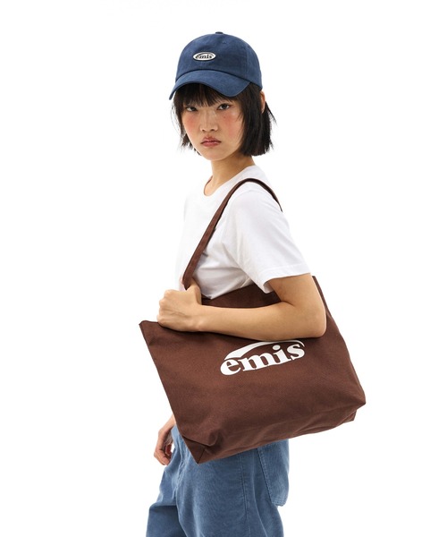 EMIS(イミス)の「LOGO OXFORD SHOULDER BAG(ショルダーバッグ・レディース・ブラウン/バーガンディー/ネイビー・FREE)」の14枚目の写真