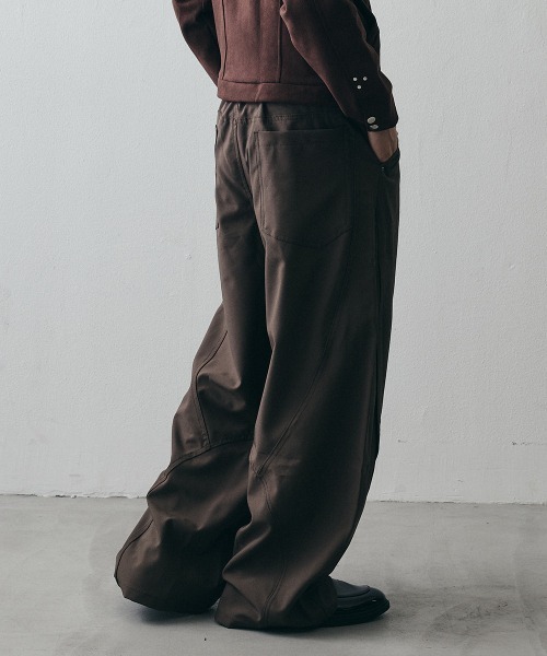 Shoowtime(ショウタイム)の「Studded Detail Grunge Wide-Leg Baggy Slacks / スタッズディテール グランジワイドバギースラックス(スラックス・メンズ・ブラウン/ブラック・X-LARGE/LARGE/MEDIUM)」の19枚目の写真