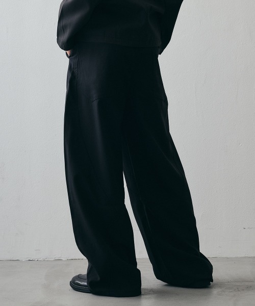 Shoowtime(ショウタイム)の「Studded Detail Grunge Wide-Leg Baggy Slacks / スタッズディテール グランジワイドバギースラックス(スラックス・メンズ・ブラウン/ブラック・X-LARGE/LARGE/MEDIUM)」の10枚目の写真
