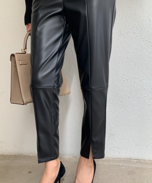 BIRTHDAY BASH(バースデイバッシュ)の「LEATHER SLIT LEGGINGS PANTS(レザースリットレジンスパンツ)(その他パンツ・レディース・ブラック・S)」の22枚目の写真