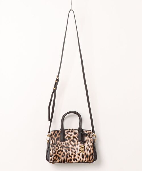 MICHAEL KORS(マイケルコース)の「LAILA レオパードプリント カーフヘア サッチェル スモール(ショルダーバッグ・レディース・ベージュ系・FREE)」の5枚目の写真