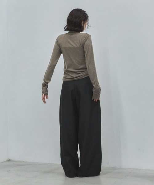 feepur（フェピュール）の「【TALLサイズあり】ダブルタックツイルパンツ（その他パンツ・レディース・ブラック/グレー・SMALL/TALL/MEDIUM）」の17枚目の写真