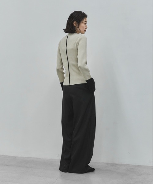 feepur（フェピュール）の「【TALLサイズあり】ダブルタックツイルパンツ（その他パンツ・レディース・ブラック/グレー・SMALL/TALL/MEDIUM）」の9枚目の写真