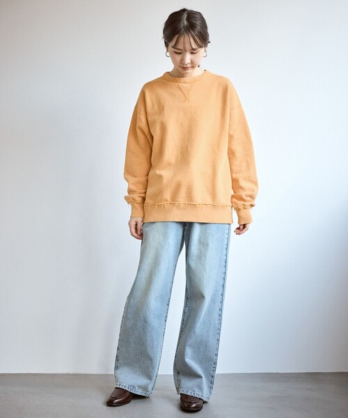 ROPE' PICNIC（ロペピクニック）の「【Champion/チャンピオン】ピグメント裏毛クルーネックスウェット（スウェット・レディース・サックスブルー・FREE）」の7枚目の写真