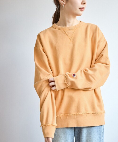 ROPE' PICNIC（ロペピクニック）の「【Champion/チャンピオン】ピグメント裏毛クルーネックスウェット（スウェット・レディース・サックスブルー・FREE）」の9枚目の写真