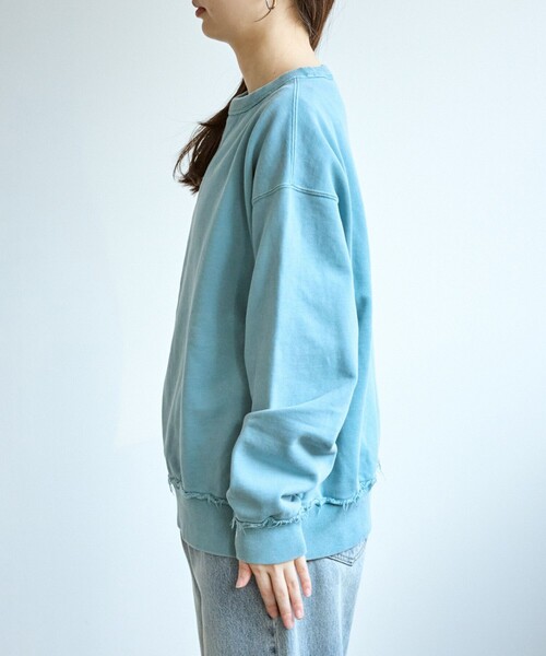 ROPE' PICNIC（ロペピクニック）の「【Champion/チャンピオン】ピグメント裏毛クルーネックスウェット（スウェット・レディース・サックスブルー・FREE）」の13枚目の写真