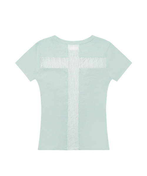 FANCY CLUB(ファンシークラブ)の「バッククロスティー (ミント) F26QB073(Tシャツ/カットソー・レディース・その他・ONE)」の1枚目の写真
