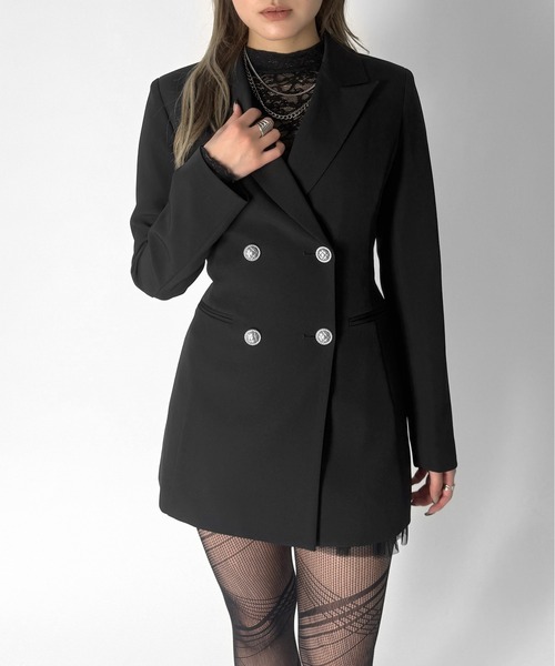 jiasecond.（ジアセカンド）の「【jiasecond.】プチネックレーストップス / トップス 長袖 コンパクト クロップド レース プチネック ホワイト ピンク ブラック ZOZOTOWN限定（その他トップス・レディース・ピンク/ブラック/ホワイト・FREE）」の7枚目の写真