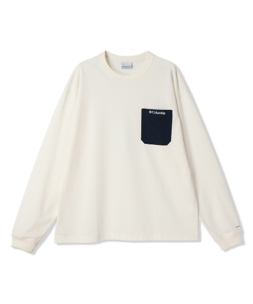 Columbia(コロンビア)の「コロンビア Columbia ヤングストリートロングスリーブクル(Tシャツ/カットソー・メンズ・ブラック/ホワイト・L/LL/M/S)」の1枚目の写真