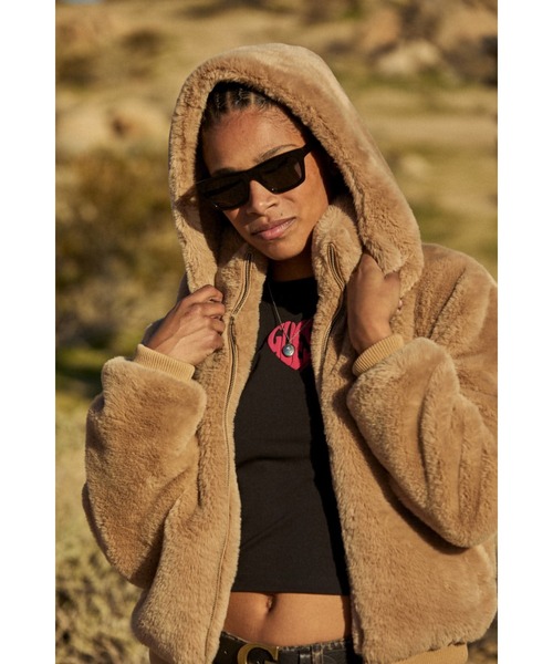 GUESS JEANS Fur Bomber ファージャケット | GUESS(ゲス) JAPAN 公式