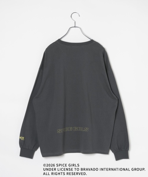 LEPSIM(レプシィム)の「SPICE GIRLS LS 1017579(Tシャツ/カットソー・レディース・オフホワイト/チャコールグレー/ライトブルー・FREE)」の4枚目の写真