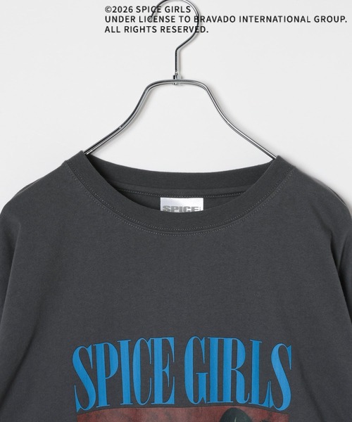 LEPSIM(レプシィム)の「SPICE GIRLS LS 1017579(Tシャツ/カットソー・レディース・オフホワイト/チャコールグレー/ライトブルー・FREE)」の5枚目の写真