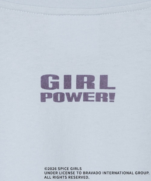 LEPSIM(レプシィム)の「SPICE GIRLS LS 1017579(Tシャツ/カットソー・レディース・オフホワイト/チャコールグレー/ライトブルー・FREE)」の9枚目の写真