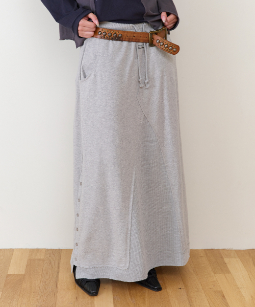 THEVINYLHOUSE（ザバイニルハウス）の「MULTI LAYER SWEATSKIRT(W) GREY（スカート・レディース・その他・FREE）」の2枚目の写真