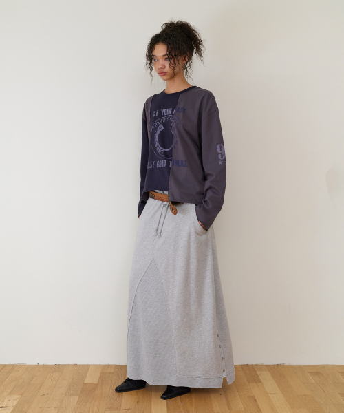 THEVINYLHOUSE（ザバイニルハウス）の「MULTI LAYER SWEATSKIRT(W) GREY（スカート・レディース・その他・FREE）」の4枚目の写真
