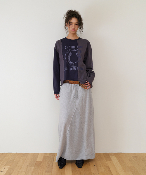 THEVINYLHOUSE（ザバイニルハウス）の「MULTI LAYER SWEATSKIRT(W) GREY（スカート・レディース・その他・FREE）」の5枚目の写真