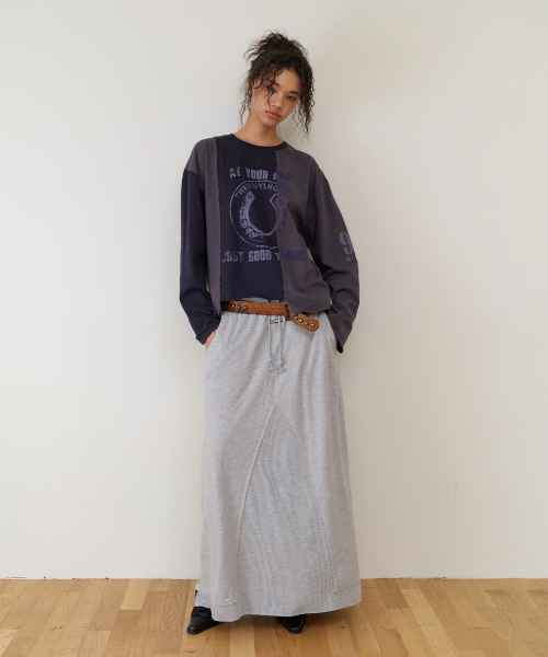 THEVINYLHOUSE（ザバイニルハウス）の「MULTI LAYER SWEATSKIRT(W) GREY（スカート・レディース・その他・FREE）」の6枚目の写真