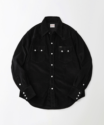 コーデュロイウェスタンシャツ ブラック