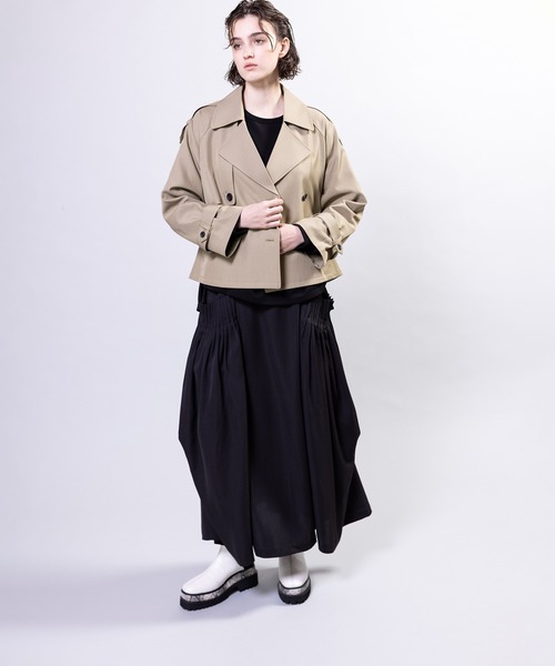 OSMOSIS(オズモーシス)の「ピンタックポケットドレープスカート(スカート・レディース・ネイビー/ブラック/マスタード・ONE SIZE)」の20枚目の写真