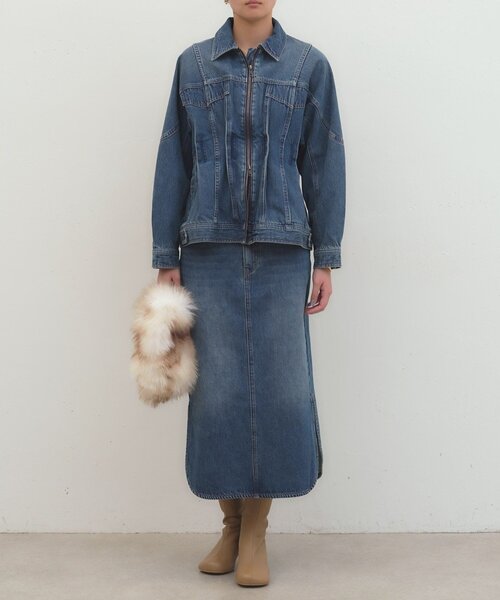 LOUNGEDRESS(ラウンジドレス)の「《セットアップ可》デニムタイトスカート(スカート・レディース・ブルー・36/38)」の6枚目の写真