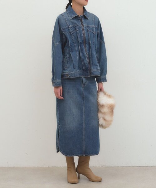 LOUNGEDRESS(ラウンジドレス)の「《セットアップ可》デニムタイトスカート(スカート・レディース・ブルー・36/38)」の7枚目の写真