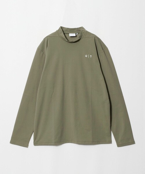 TaylorMade(テーラーメイド)の「【別注】<TaylorMade×UNITED ARROWS>ユニセックス バックプリント モックネックシャツ(Tシャツ/カットソー・メンズ・オリーブ/ベージュ/オフホワイト・L/XL/M)」の1枚目の写真