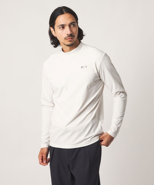 TaylorMade(テーラーメイド)の「【別注】<TaylorMade×UNITED ARROWS>ユニセックス バックプリント モックネックシャツ(Tシャツ/カットソー・メンズ・オリーブ/ベージュ/オフホワイト・L/XL/M)」の4枚目の写真