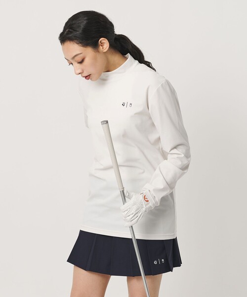 TaylorMade(テーラーメイド)の「【別注】<TaylorMade×UNITED ARROWS>ユニセックス バックプリント モックネックシャツ(Tシャツ/カットソー・メンズ・オリーブ/ベージュ/オフホワイト・L/XL/M)」の5枚目の写真