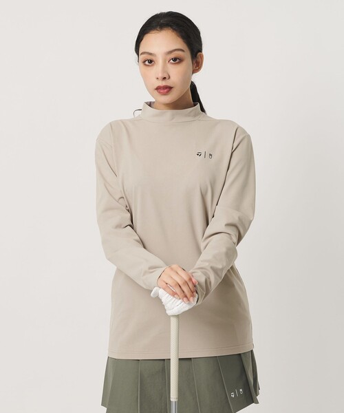 TaylorMade(テーラーメイド)の「【別注】<TaylorMade×UNITED ARROWS>ユニセックス バックプリント モックネックシャツ(Tシャツ/カットソー・メンズ・オリーブ/ベージュ/オフホワイト・L/XL/M)」の7枚目の写真