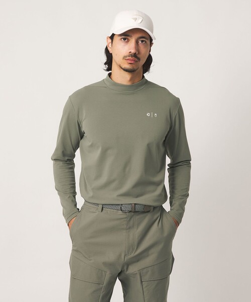 TaylorMade(テーラーメイド)の「【別注】<TaylorMade×UNITED ARROWS>ユニセックス バックプリント モックネックシャツ(Tシャツ/カットソー・メンズ・オリーブ/ベージュ/オフホワイト・L/XL/M)」の8枚目の写真