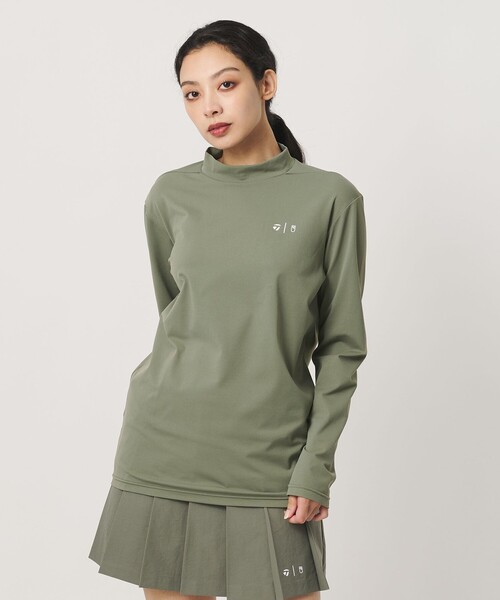 TaylorMade(テーラーメイド)の「【別注】<TaylorMade×UNITED ARROWS>ユニセックス バックプリント モックネックシャツ(Tシャツ/カットソー・メンズ・オリーブ/ベージュ/オフホワイト・L/XL/M)」の9枚目の写真