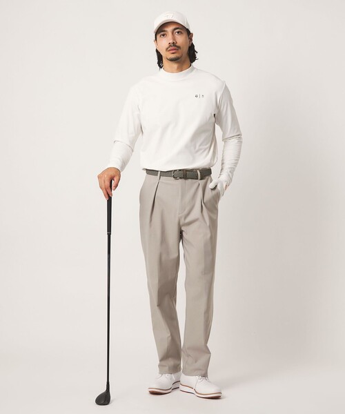 TaylorMade(テーラーメイド)の「【別注】<TaylorMade×UNITED ARROWS>ユニセックス バックプリント モックネックシャツ(Tシャツ/カットソー・メンズ・オリーブ/ベージュ/オフホワイト・L/XL/M)」の12枚目の写真