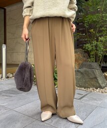 トロミストレートイージーパンツ　秋服