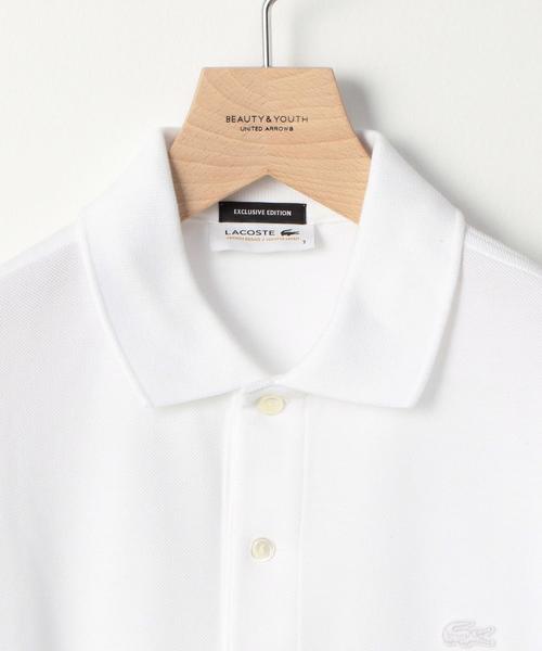 LACOSTE（ラコステ）の「【別注】 ＜LACOSTE (ラコステ）＞ ∴ 1TONE POLO/ポロシャツ ◆（ポロシャツ・メンズ・ホワイト/ネイビー・2/4/3/5）」の4枚目の写真