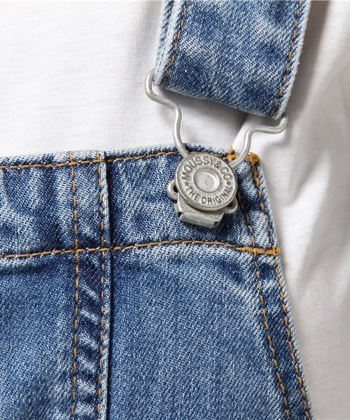 MOUSSY（マウジー）の「SALOPETTE TIGHT SKIRT（ワンピース・レディース・ライトブルー・1/2）」の9枚目の写真