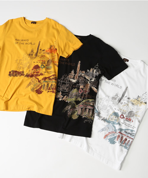 レイルウェイズ　プリントシャツ　ポールスミスコレクションPaul Smith