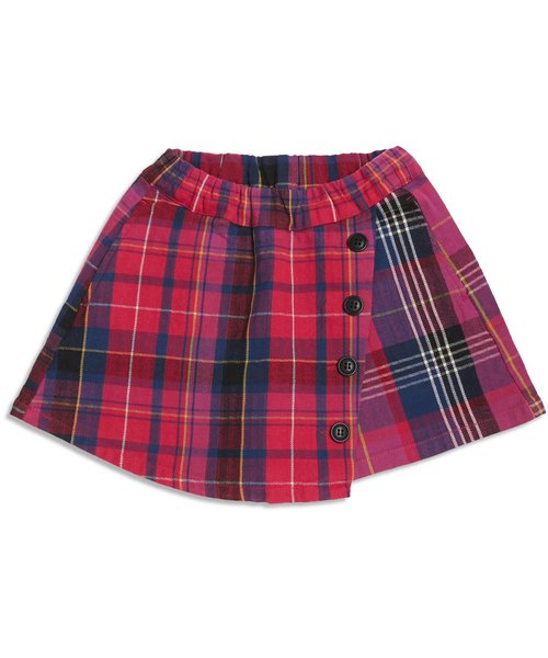 BREEZE(ブリーズ)の「チェックラップ風パンツ(その他パンツ・キッズ・レッド/ネイビー・140/100/120/110/130/90/80/95)」の6枚目の写真