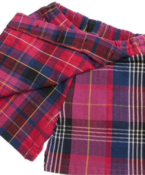 BREEZE(ブリーズ)の「チェックラップ風パンツ(その他パンツ・キッズ・レッド/ネイビー・140/100/120/110/130/90/80/95)」の9枚目の写真