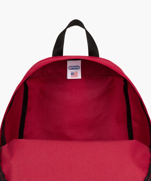 OUTDOOR PRODUCTS（アウトドアプロダクツ）の「452U MEDIUM ナイロンデイパック 15.4L　コーデュラナイロン仕様（バックパック/リュック・レディース・サックスブルー/エメラルド/ワイン/ブラック/パープル/ネイビー/グリーン/ピンク/レッド/オレンジ/ライトグレー/ベージュ・FREE）」の15枚目の写真