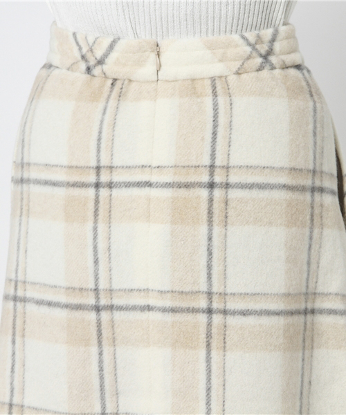 laboratory work（ラボラトリーワーク）の「ラップ台形スカート（スカート・レディース・ダークブラウン/ベージュ系その他/グレー系その他・MEDIUM）」の8枚目の写真