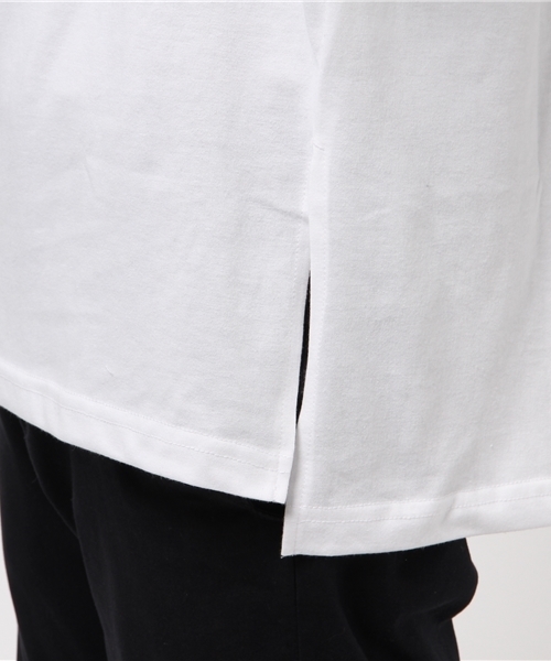 VENCEEXCHANGE（ヴァンスエクスチェンジ）の「天竺ロング丈クルーネックロンT                （Tシャツ/カットソー・メンズ・コーラル/オフホワイト/ブラック・LARGE/MEDIUM）」の8枚目の写真