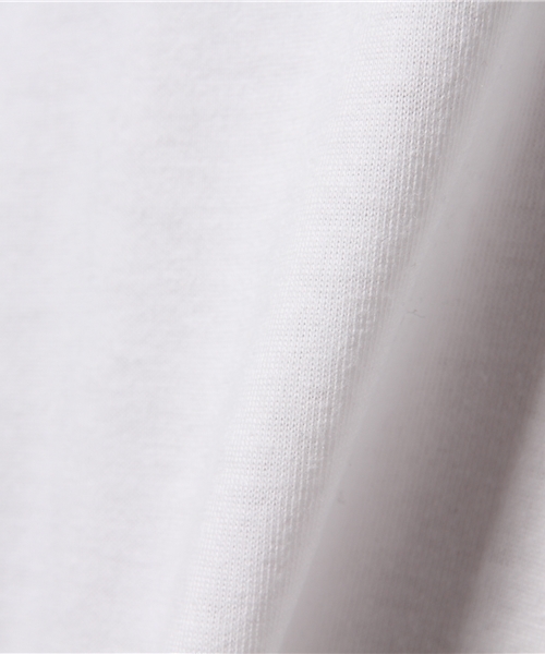 VENCEEXCHANGE（ヴァンスエクスチェンジ）の「天竺ロング丈クルーネックロンT                （Tシャツ/カットソー・メンズ・コーラル/オフホワイト/ブラック・LARGE/MEDIUM）」の9枚目の写真