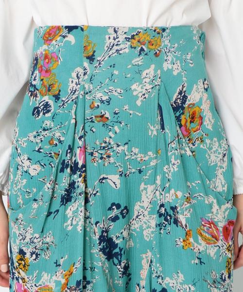 Another Edition（アナザーエディション）の「フラワープリントパンツ◆（その他パンツ・レディース・イエロー/ターコイズブルー・FREE）」の12枚目の写真