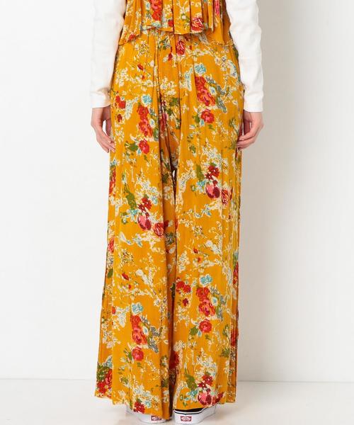 Another Edition（アナザーエディション）の「フラワープリントパンツ◆（その他パンツ・レディース・イエロー/ターコイズブルー・FREE）」の6枚目の写真