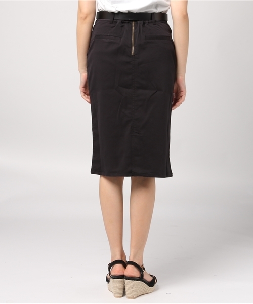 Honeys（ハニーズ）の「ベルト付タイトスカート（スカート・レディース・モカ/ベージュ/ブラック・M/S/L）」の6枚目の写真