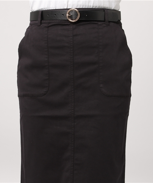 Honeys（ハニーズ）の「ベルト付タイトスカート（スカート・レディース・モカ/ベージュ/ブラック・M/S/L）」の7枚目の写真