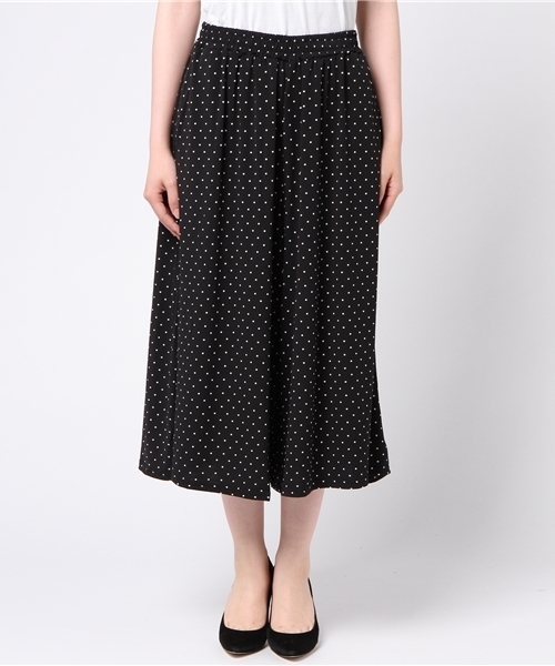 JEANS MATE(ジーンズメイト)の「【ECOMARCHE】ガウチョパンツ(その他パンツ・レディース・オフホワイト/ネイビー/ブルー系その他/ブラック・FREE)」の5枚目の写真