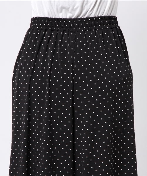 JEANS MATE(ジーンズメイト)の「【ECOMARCHE】ガウチョパンツ(その他パンツ・レディース・オフホワイト/ネイビー/ブルー系その他/ブラック・FREE)」の9枚目の写真