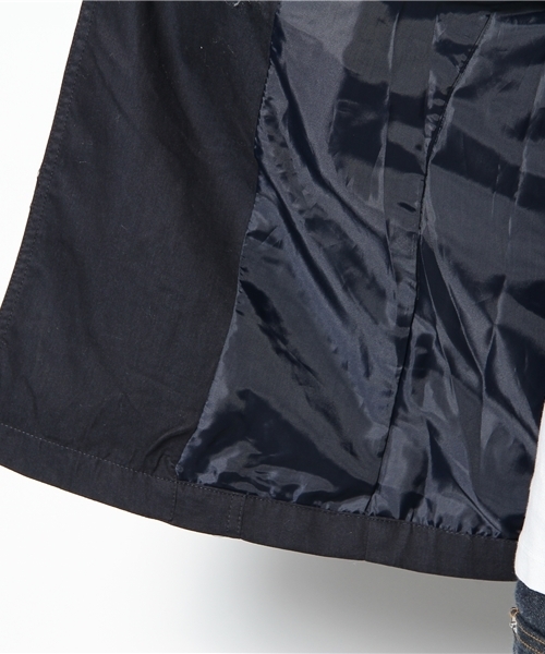 NANO universe（ナノユニバース）の「微起毛ショートトレンチ（トレンチコート・メンズ・ベージュ/グレイッシュベージュ/カーキ/ネイビー・SMALL/MEDIUM/LARGE）」の12枚目の写真